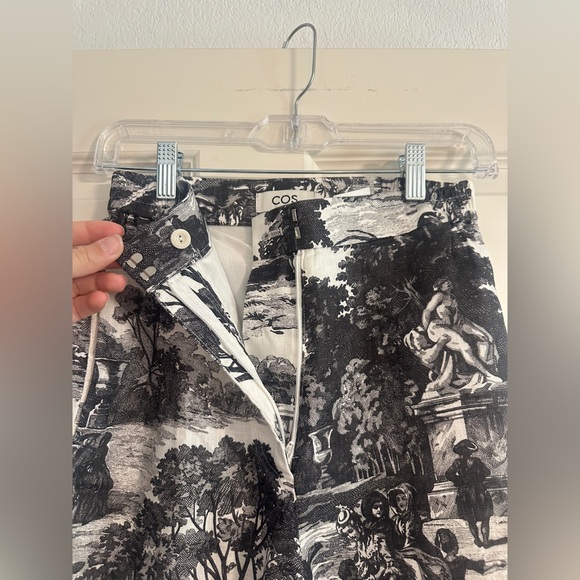 COS French Toile 100% Linen Trousers Size 2 - Picture 4 of 7